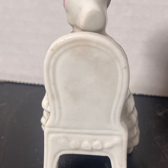 Small Ceramic Victorian Girl Seated in Chair (AA1) - Picture 3 of 4